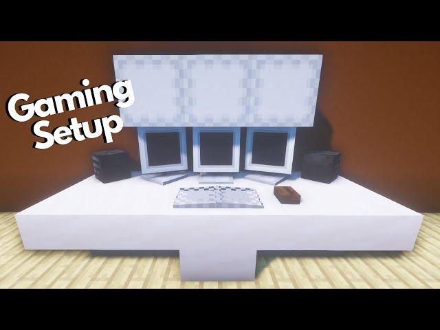 Minecraft: Gaming Setup Build Tutorial