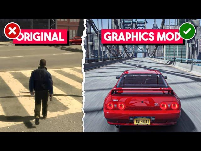  GTA 4 New High Graphics Mod (2024)  For Low End PC (1GB RAM)