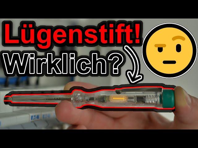 Phasenprüfer = Lügenstift?!  Das muss NICHT sein!  berührungslose Spannungsprüfer bis 20€ im TEST