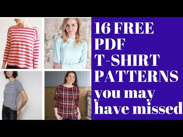 16 Free T-Shirt Sewing Patterns You May Have Missed!