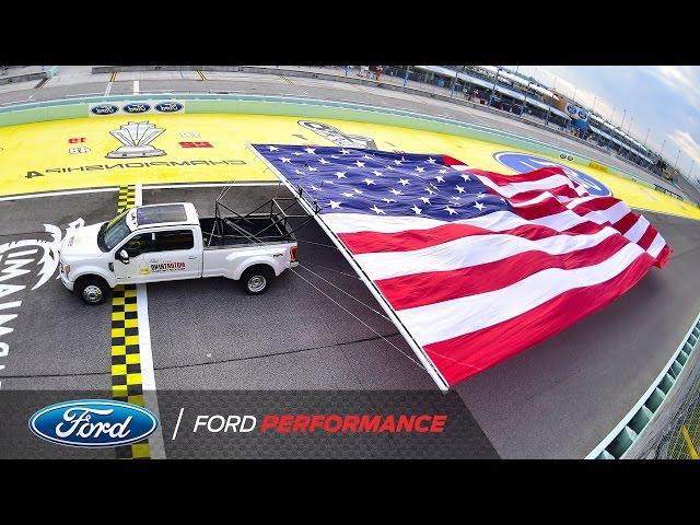 2017 Ford Super Duty Breaks Guinness World Record | NASCAR | Ford Performance