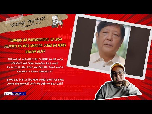 planado BA pangbubudol sa mga pilipino ng mga marcos, para ba maka nakaw ulit or maka Ganti?