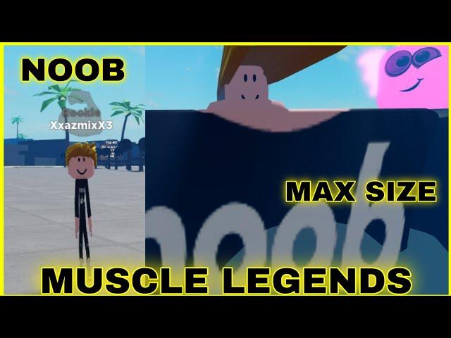 NOOB TO PRO | I GOT THE MAXIMUM SIZE IN MUSCLE LEGENDS