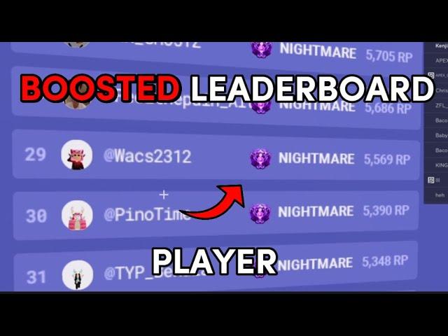 This Ranked Leaderboard Player is Boosted. **PROOF** - Roblox bedwars