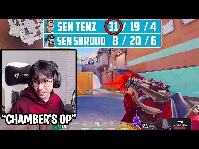 TenZ Hard Carrying SEN Shroud In Ranked With Chamber | VALORANT