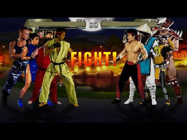 [MUGEN/IKEMEN] A chaotic clash between Street Fighter the movie and mortal kombat