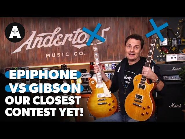 Epiphone vs Gibson Les Paul Blindfold Challenge - The Closest Contest Yet!