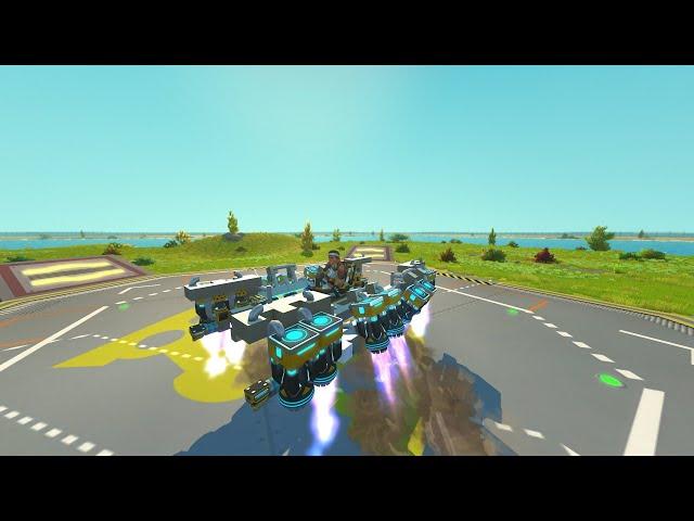 Scrap Mechanic Hover tank Research chassis (No Suspension glitch, No mod)