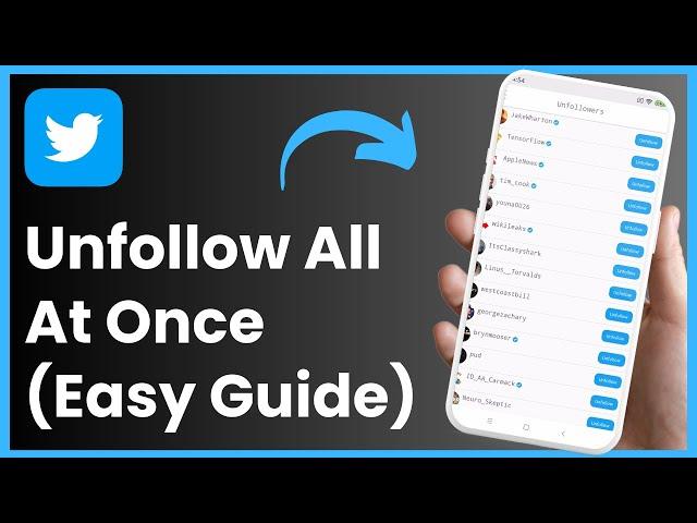 How To Unfollow All On Twitter !