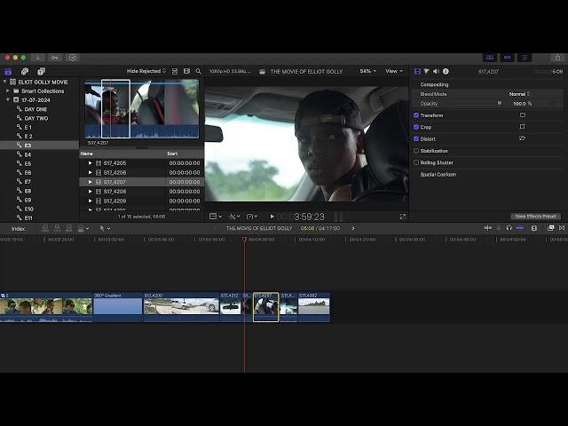 EDITING AN ACTION MOVIE IN FINAL CUT PRO X