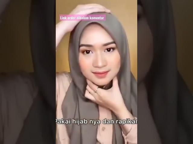 Tutorial hijab pesta simple elegan gampang diatur #hijab #hijabstyle #tutorialhijab #hijabers #fyp