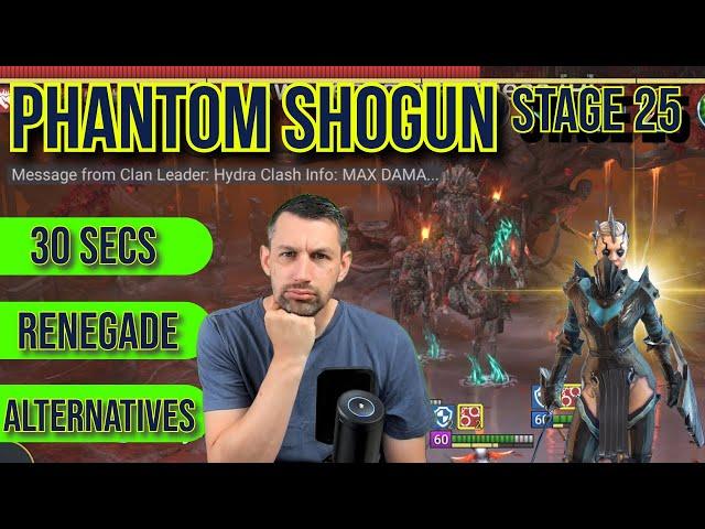 How to Beat Phantom Shogun Fast with Renegade! | Raid: Shadow Legends