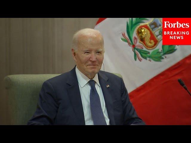 JUST IN: President Biden Ignores Questions From Reporters Following Meeting With President Of Peru