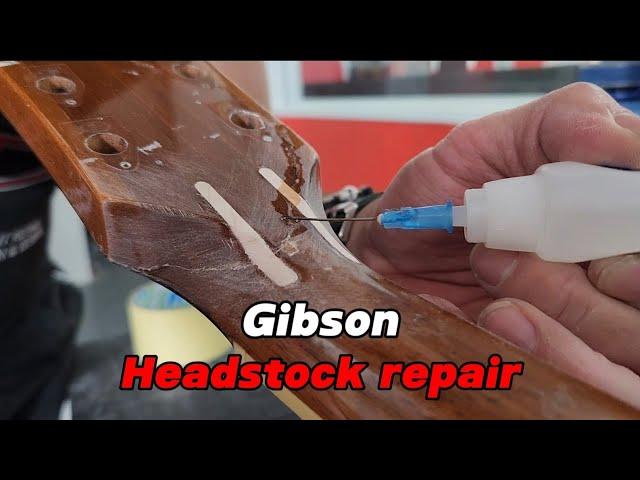 Gibson Herb Ellis headstock repair