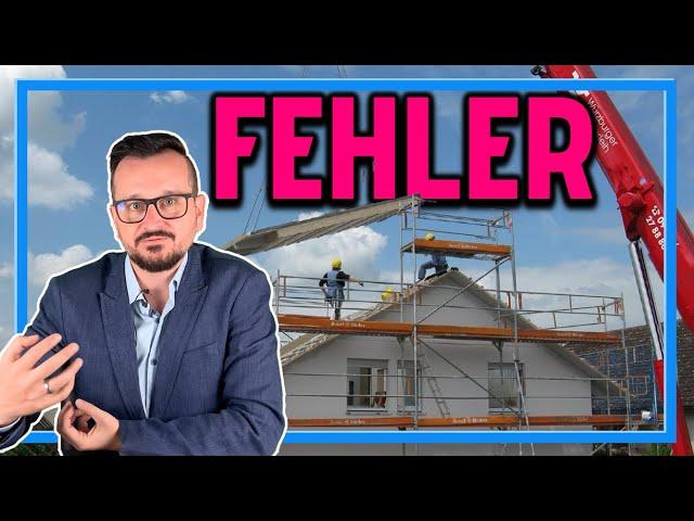 3 Fehler beim Hausbau