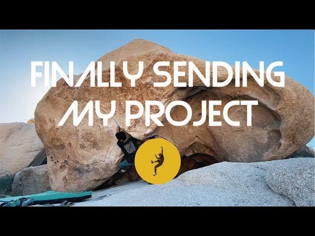 Finally Sent My Longest Project!!! Pigpen V4 (6B+) - Joshua Tree