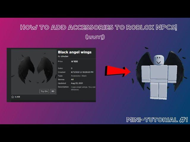 How to Add Accessories to NPCs in Roblox STUDIO! | Mini-Tutorial