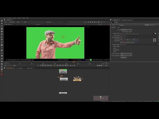 How to key greenscreen using KEYLIGHT node in NUKE