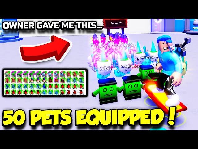 The OWNER Gave Me A 50 PETS EQUIPPED GAMEPASS In Pet Legends AND IT'S INSANE!! (Roblox)