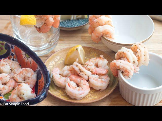 Easy Poached Shrimp Recipe - Eat Simple Food