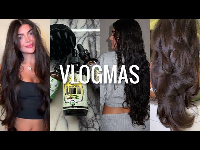 VLOGMAS DAY 17: my haircare guide to healthy & long hair * favorite products + oiling routine *