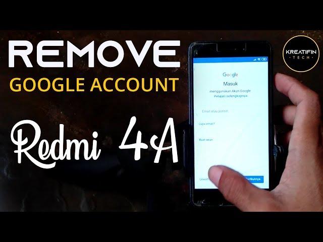 FRP Bypass Remove Google Account Xiaomi Redmi 4A Without PC/OTG