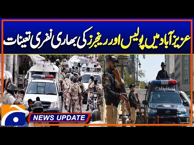 Heavy Police & Rangers Deployed in Karachi, Azizabad | Geo News 6:30 PM Updates | 9 Dec 2024