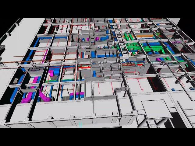 3D coordination of Mechanical, Electrical & Plumbing Services (MEP) : Mars BIM