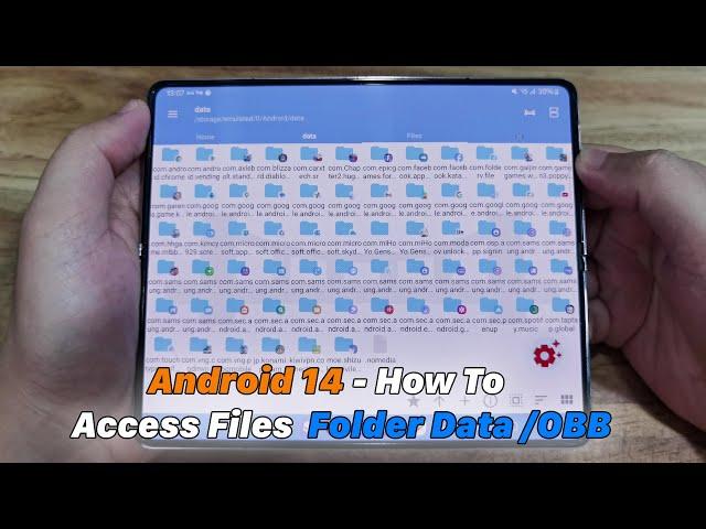 2024 New Method Android 14 - How To Access Files  Folder Data /OBB Create folder /delete /Copy