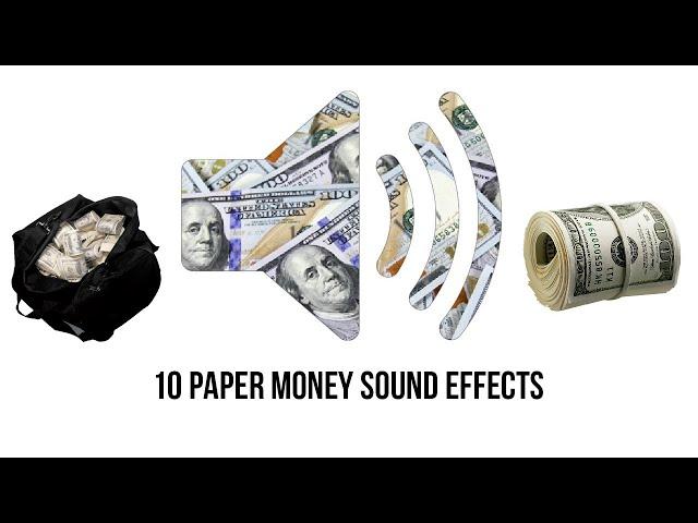 10 Paper Money (CASH) Sound Effects