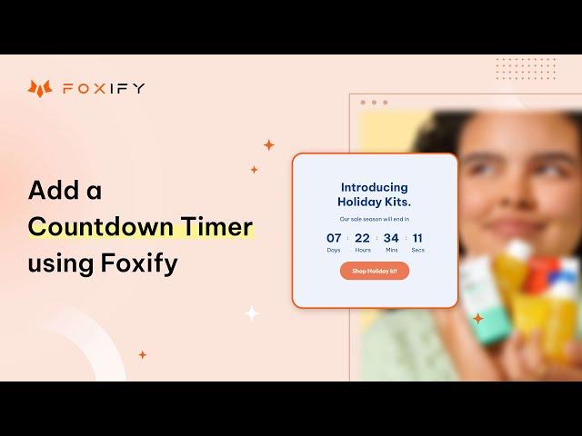 How to Add a Countdown Timer to your Shopify page | Foxify pagebuilder Shopify tutorial