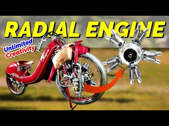 Popular in Its Time, This Radial Engine Attached to the Motorcycle