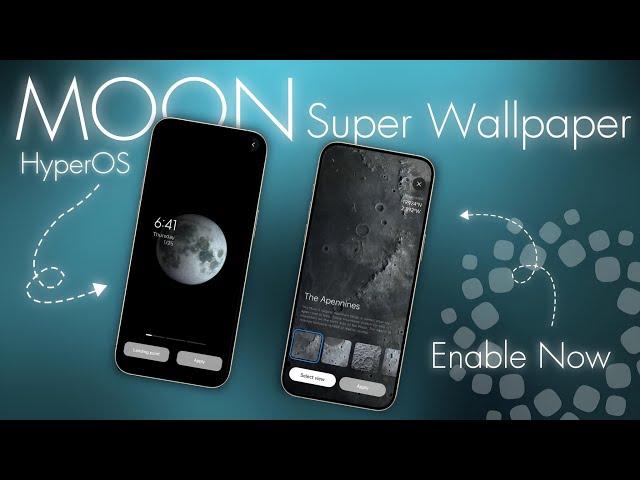 HyperOS MOON Super Wallpaper in Any MIUI Device |