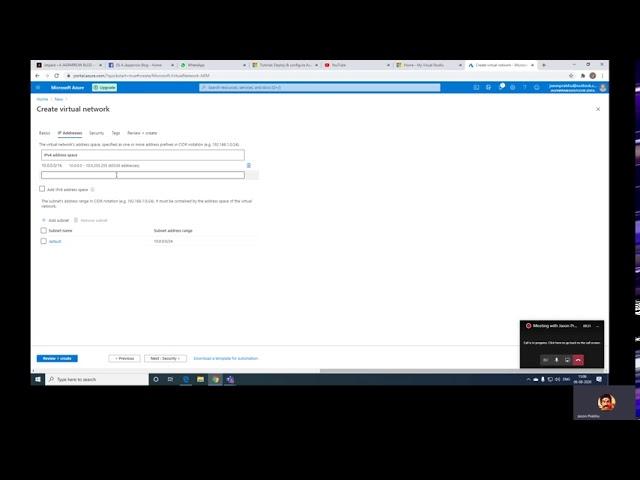 Azure Firewall Tutorial : How to Create a Virtual Network in Azure - Part 2