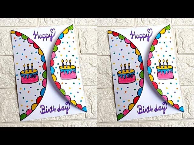 DIY : Happy Birthday greeting card for best friend / Birthday card ideas easy Handmade greeting card