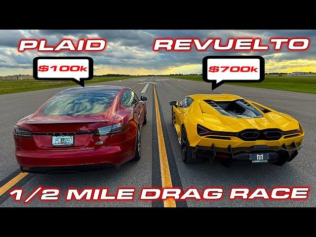 REVUELTO VS PLAID TRACK PACK * 1/2 Mile Drag Race