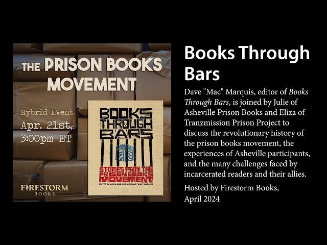 "Books Through Bars" with Asheville Prison Books & Tranzmission Prison Project