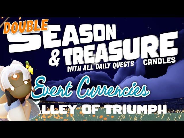 DOUBLE LIGHTS Season & Treasure Candles and Daily Quests | Valley of Triumph | SkyCotl | NoobMode