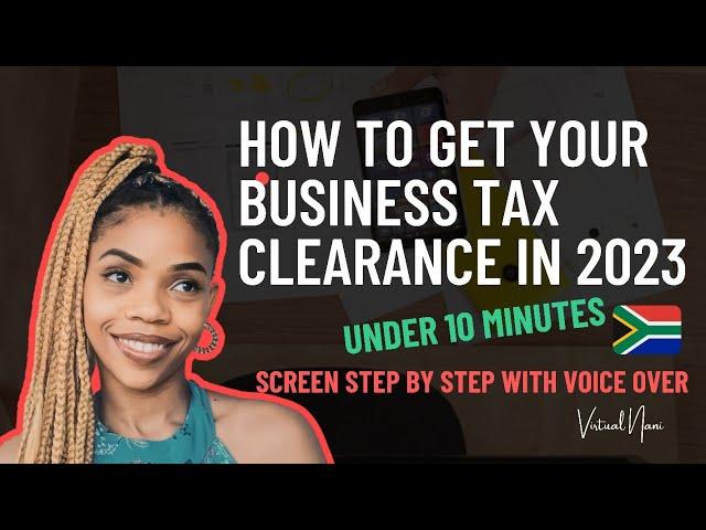 how to get the new BUSINESS tax clearance document with pin | full tutorial | 2023