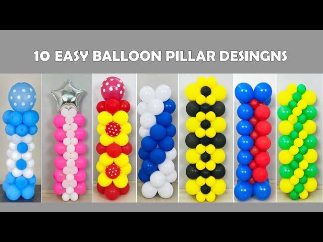 10 Very Useful Balloon Pillar Design for any occasion at home