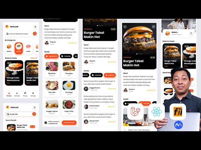 Tutorial Full Stack Laravel 11 React TypeScript Bikin Web Food Recipes Part 3