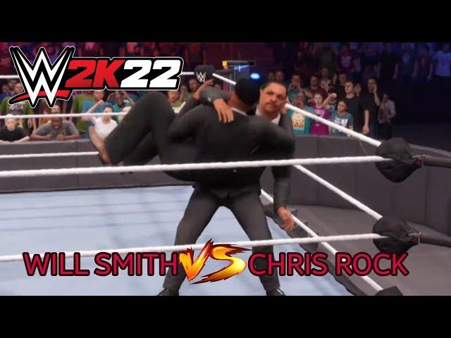 WWE 2K22 WILL SMITH VS CHRIS ROCK