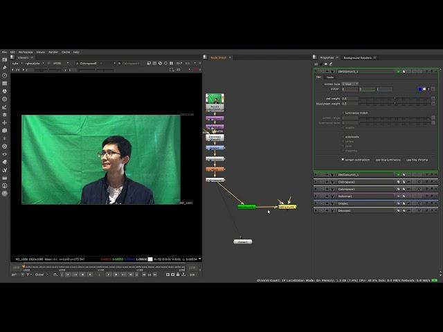 Everyday Practice Day19 - Green Screen Clean Plate In Nuke