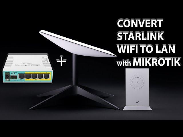 How to Convert STARLINK WiFi to a LAN with #Mikrotik Router