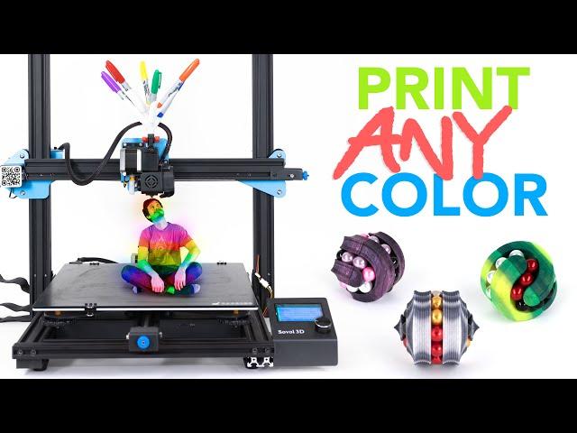 3D Printing Custom Colors with Markers?!