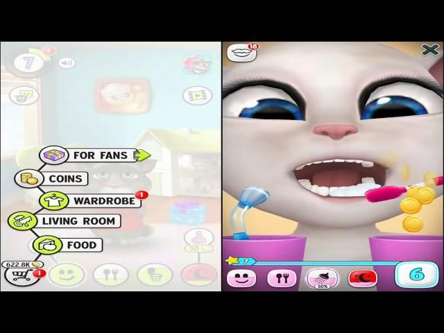 Talking Tom and Talking Angela Android Gameplay Part 3 2016