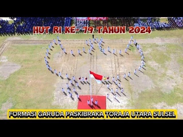 Formasi Paskibraka Toraja Utara SulSel tahun 2024