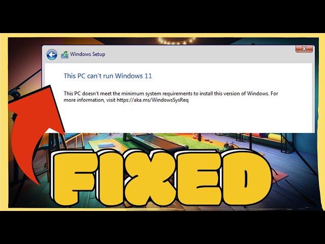 [FIXED] -  This PC can't run Windows 11 in VMWare Workstation - 2024