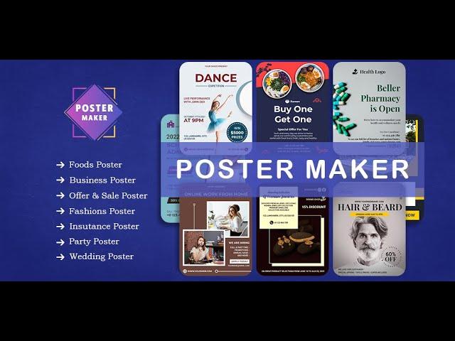 How to use Poster Maker, Flyer Maker, Banner Maker, Graphic Design, Ad maker,  Poster Maker | Free