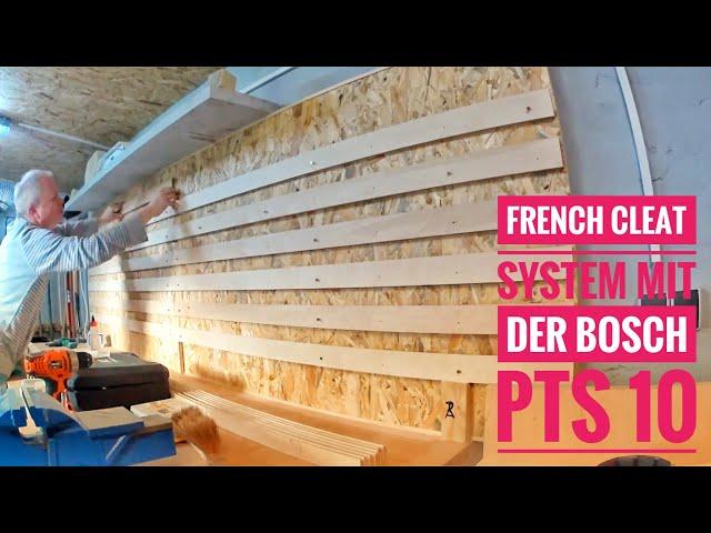 How do I build a French cleat wall - order in the workshop